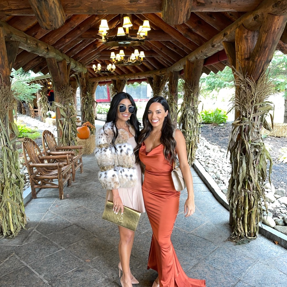 Gorgeous terracotta dress, a few small spots on front barely noticeable